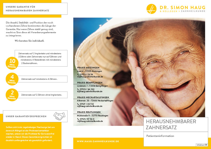 Zahnersatz Flyer